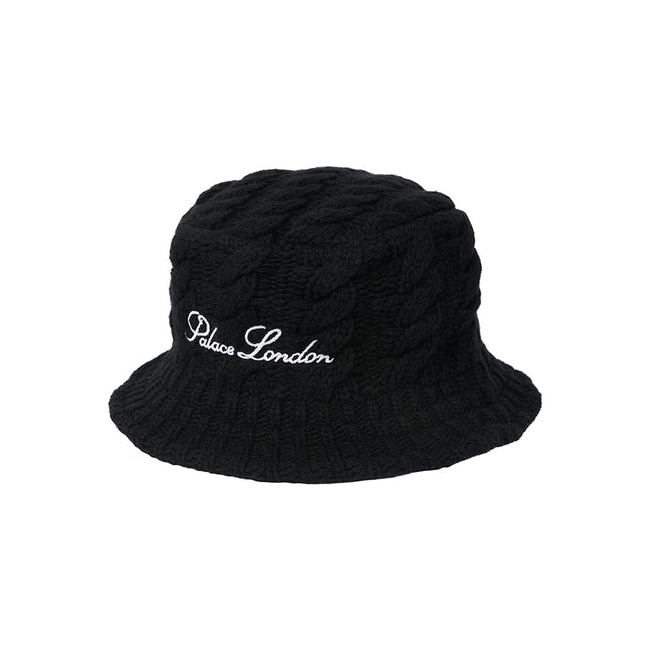 [해외] 팔라스 케이블 니트 버킷 햇 Palace Cable Knit Bucket Hat 22SS