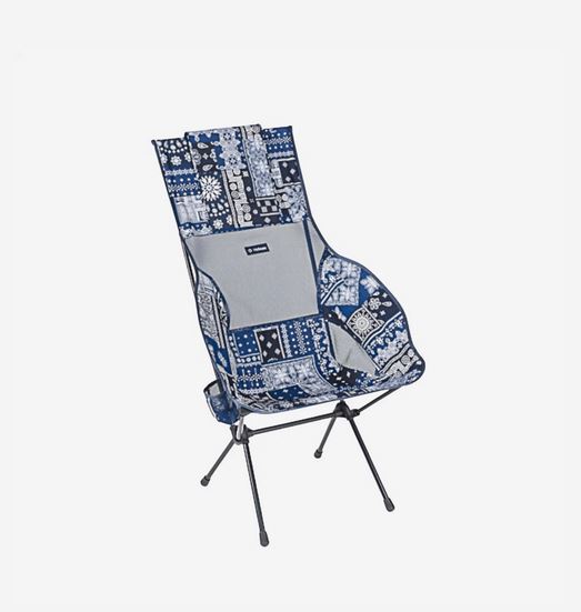 [해외] 헬리녹스 사바나 체어 블루 반다나 퀼트 Helinox Savanna Chair Blue Bandanna Quilt