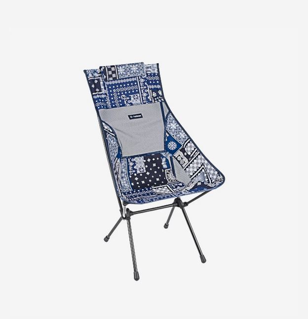 [해외] 헬리녹스 선셋 체어 블루 반다나 퀼트 Helinox Sunset Chair Blue Bandanna Quilt