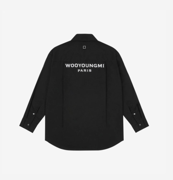 [해외] 우영미 백로고 셔츠 블랙 Wooyoungmi Back Logo Shirt Black