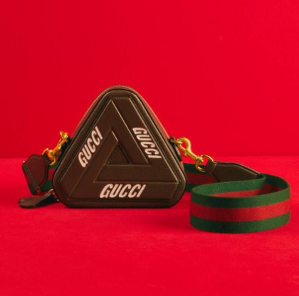 [해외] 구찌 팔라스 레더 트라이퍼그 스몰 숄더 백 위드 웹 스트랩 Gucci Palace Leather Tri-ferg small shoulder bag with Web strap