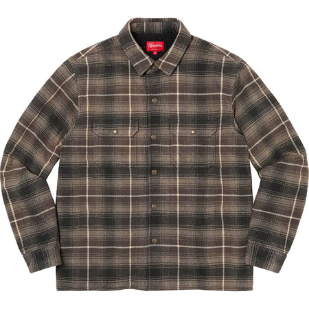 [해외] 슈프림 시어링 라인드 플란넬 셔츠 Supreme Shearling Lined Flannel Shirt 22FW