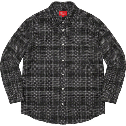 [해외] 슈프림 바스켓 웨이브 플레이드 셔츠 Supreme Basket Weave Plaid Shirt 23SS