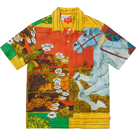 [해외] 슈프림 로닌 실크 숏슬리브 셔츠 Supreme Ronin Silk S/S Shirt 23SS