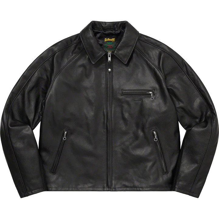 [해외] 슈프림 스캇 레더 레이서 자켓 Supreme Schott Leather Racer Jacket 23SS