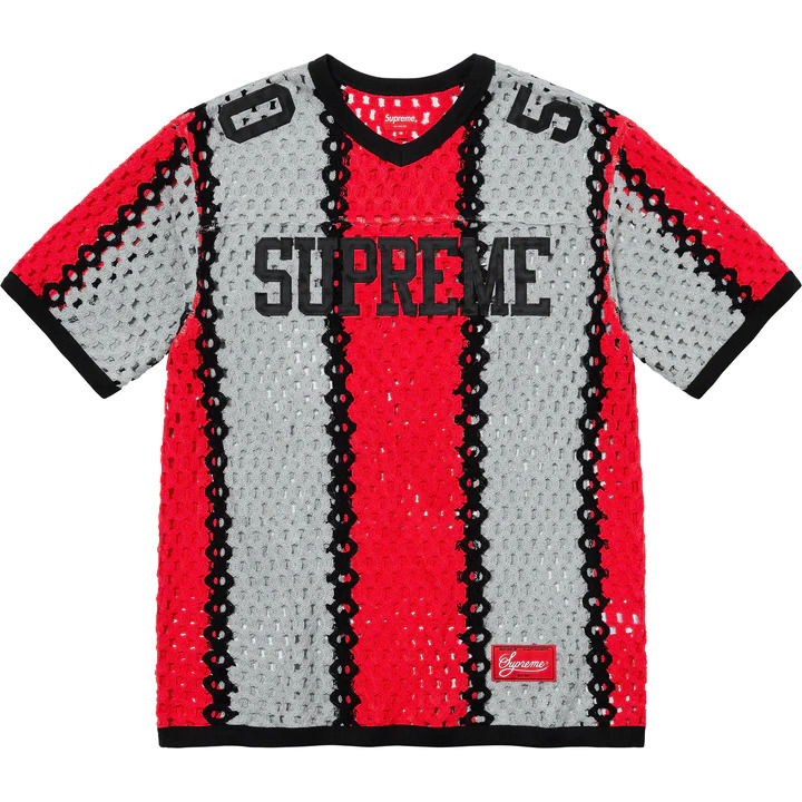 [해외] 슈프림 크로쳇 풋볼 져지 Supreme Crochet Football Jersey 23SS