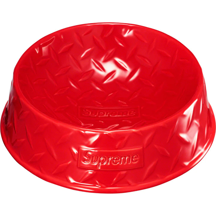 [해외] 슈프림 다이아몬드 플레이트 도그 보울 Supreme Diamond Plate Dog Bowl 23SS