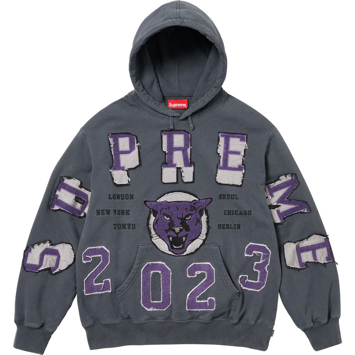 [해외] 슈프림 워시드 팬서 후드 Supreme Washed Panther Hooded Sweatshirt 23FW