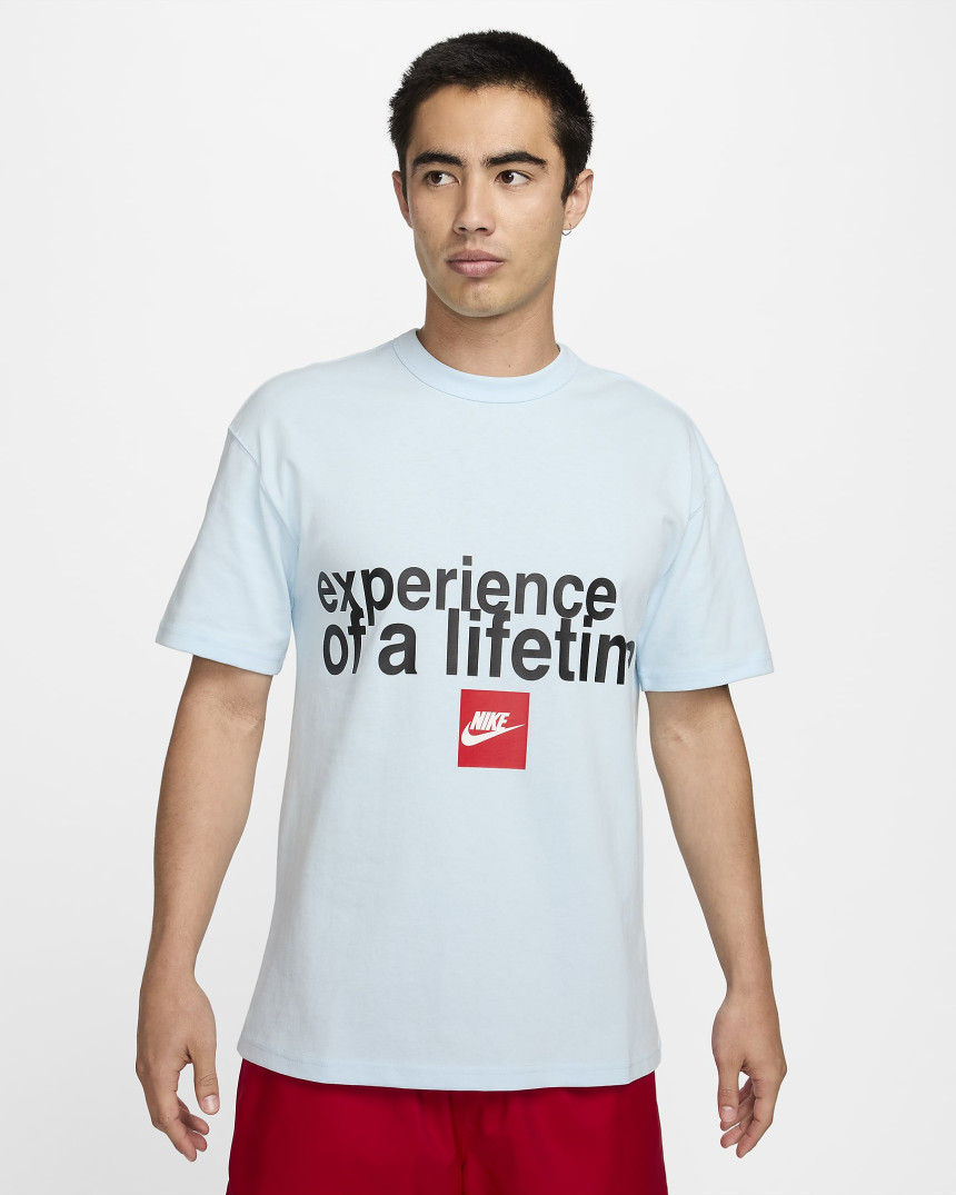 [해외] 나이키 익스페리언스 오브 어 라이프타임 스포츠웨어 남성 티셔츠 블루 HQ3299-474