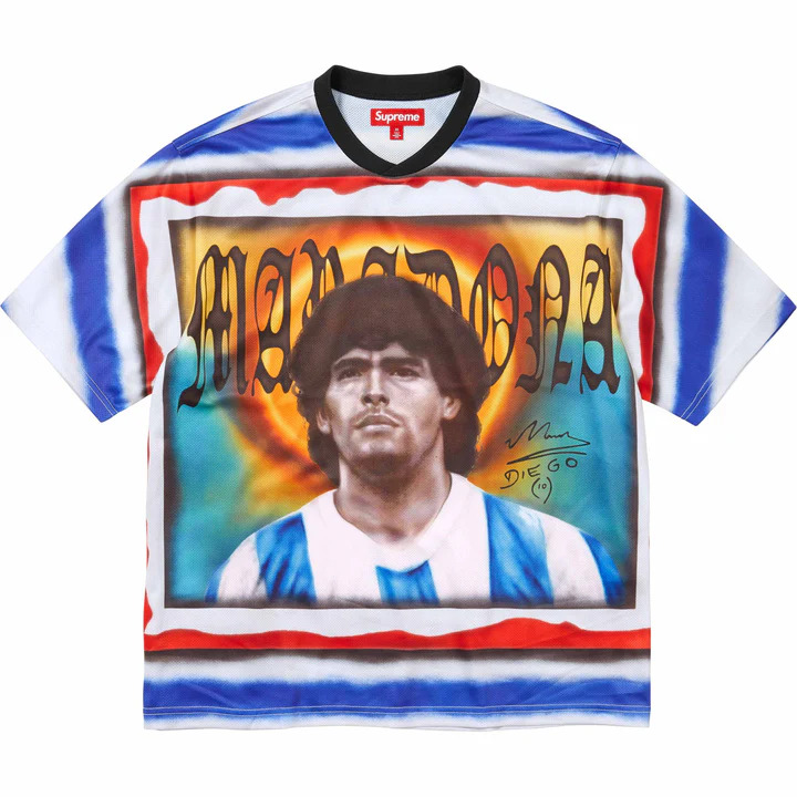 [해외] 슈프림 마라도나 사커 져지 Supreme Maradona Soccer Jersey 24SS