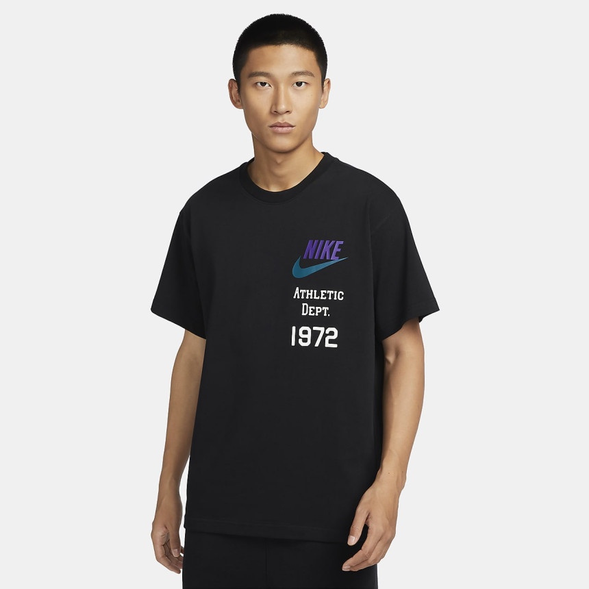 [해외] 나이키 스우시 1972 에슬리틱 티셔츠 반팔티 블랙 FV1400-010