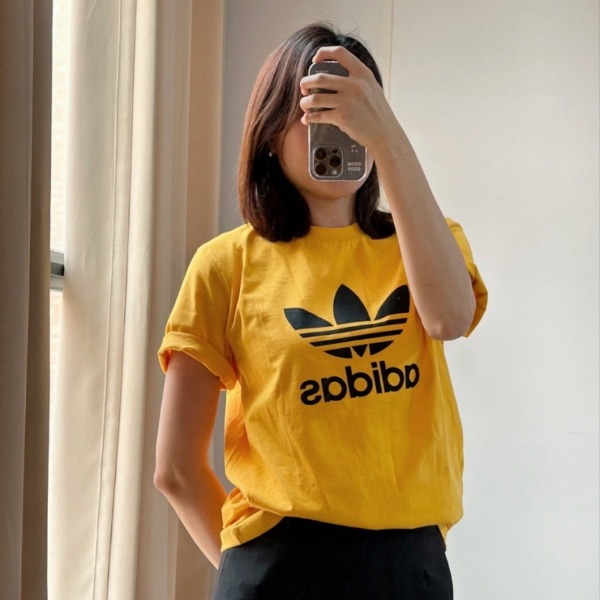 [해외] 아디다스 오리지널스 트레포일 반팔 티셔츠 옐로우 GD9913