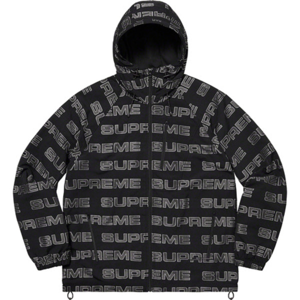 [해외] 슈프림 로고 립스탑 후디드 트랙 자켓 Supreme Logo Ripstop Hooded Track Jacket 21FW
