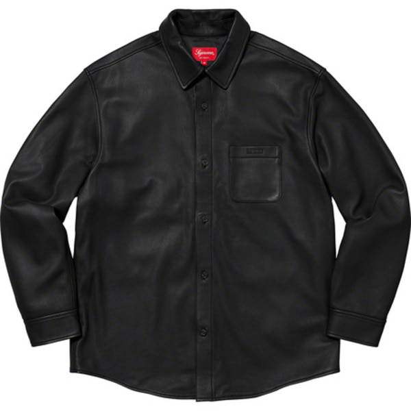 [해외] 슈프림 레더 셔츠 Supreme Leather Shirt 21FW