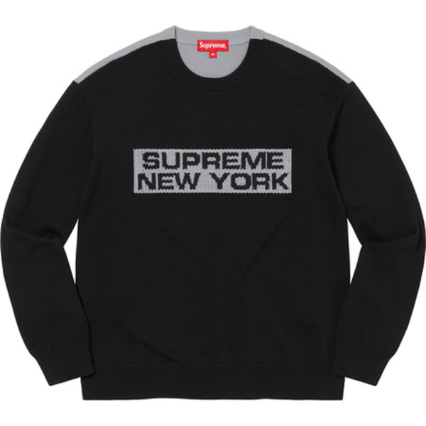 [해외] 슈프림 투톤 스웨터 Supreme 2-Tone Sweater 22SS