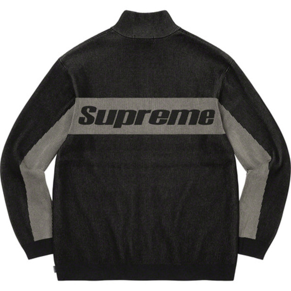 [해외] 슈프림 투톤 리브드 집 업 스웨터 Supreme 2-Tone Ribbed Zip Up Sweater 22FW