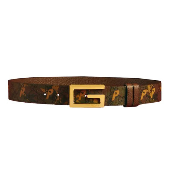 [해외] 구찌 팔라스 슈프림 리버시블 벨트 위드 G 스퀘어 버클 벨트 Gucci Palace Supreme reversible belt with G square buckle Belt