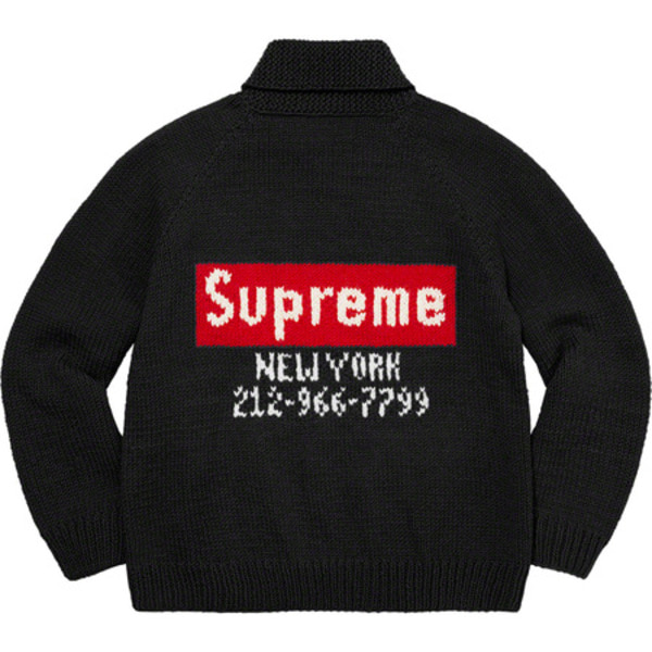 [해외] 슈프림 박스 로고 코위찬 스웨터 Supreme Box Logo Cowichan Sweater 22FW