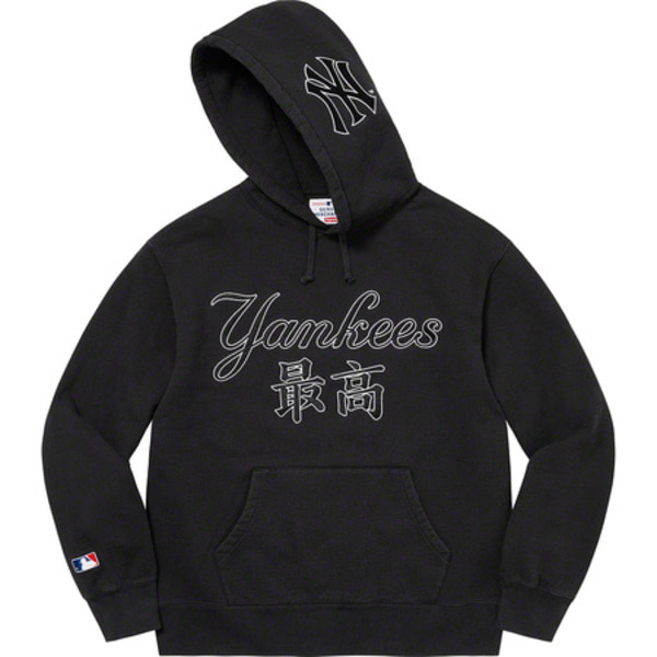 [해외] 슈프림 뉴욕 양키스 간지 후드 Supreme New York Yankees Kanji Hooded Sweatshirt 22FW