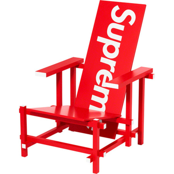 [해외] 슈프림 게리트 리트벨트 레드 블루 체어 포 카시나 Supreme Gerrit Rietveld Red Blue Chair For Cassina 22FW