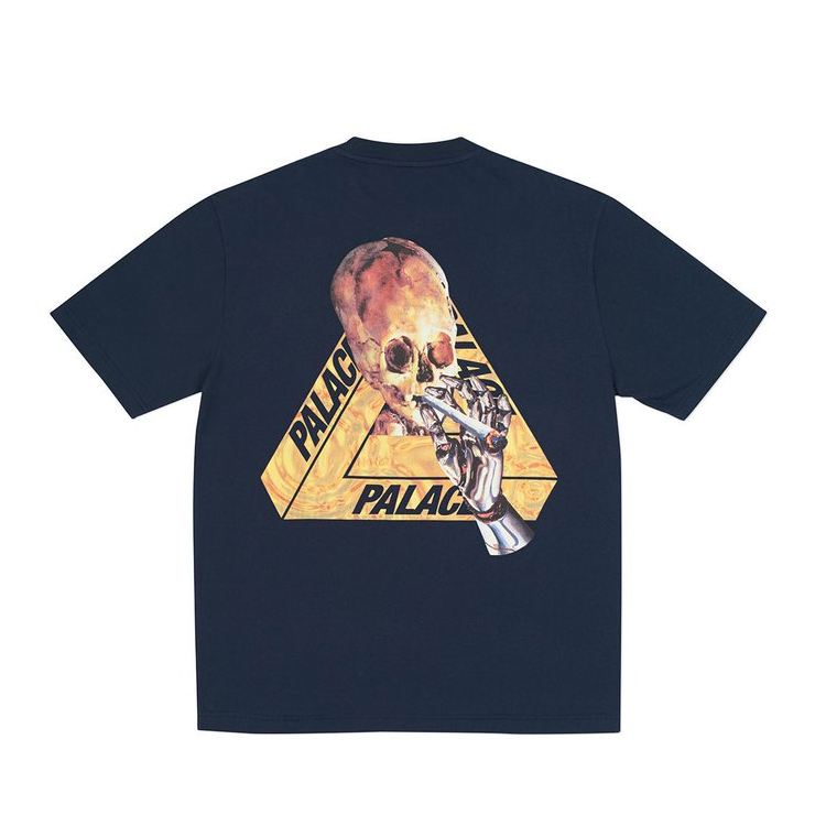[해외] 팔라스  스케이트보드 스켈레톤 티셔츠 Palace Skeledon T-Shirt Navy