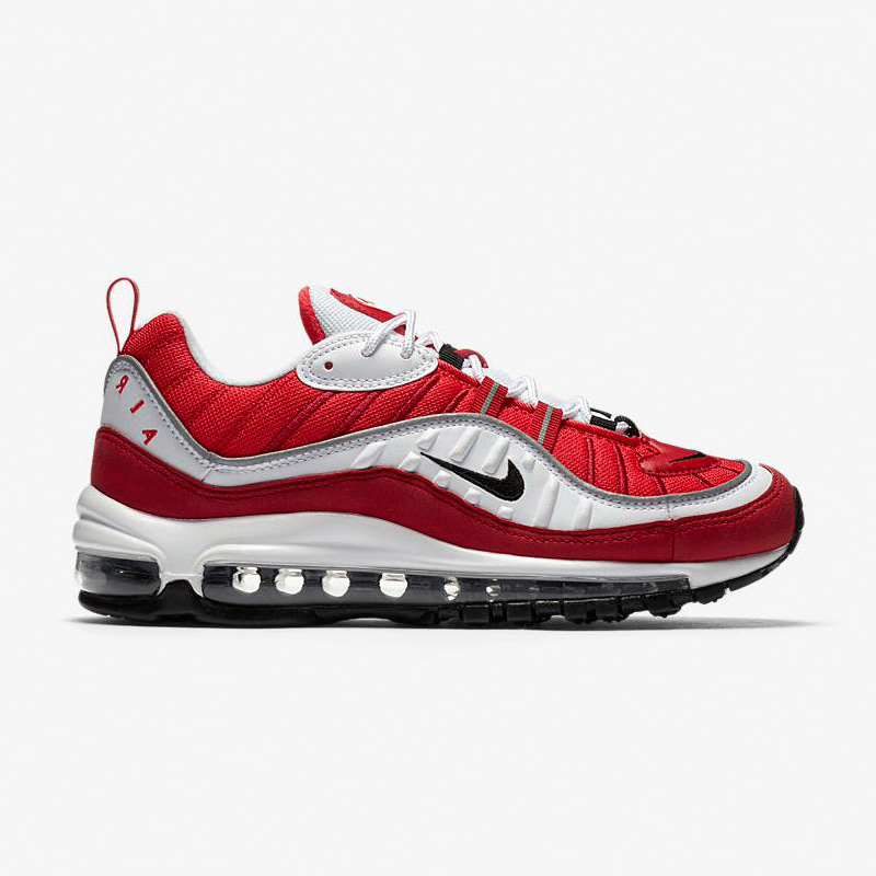 [해외] 나이키 에어맥스 98 우먼스 레드 앤 화이트 Nike Air Max 98 W Red And Whie AH6799-101