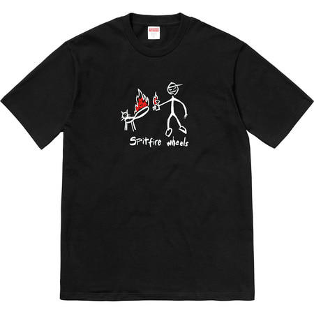 [해외] 슈프림 스핏파이어 캣 티셔츠 Supreme Spitfire Cat T-shirt 18SS