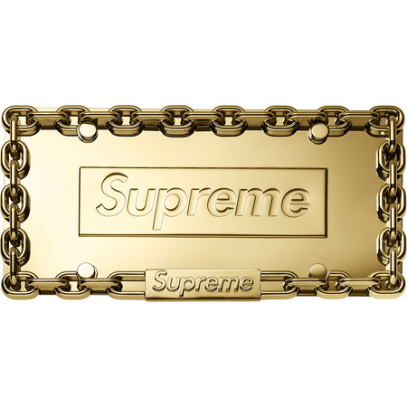 [해외] 슈프림 체인 라이센스 플레이트 프레임 Supreme Chain License Plate Frame 18FW