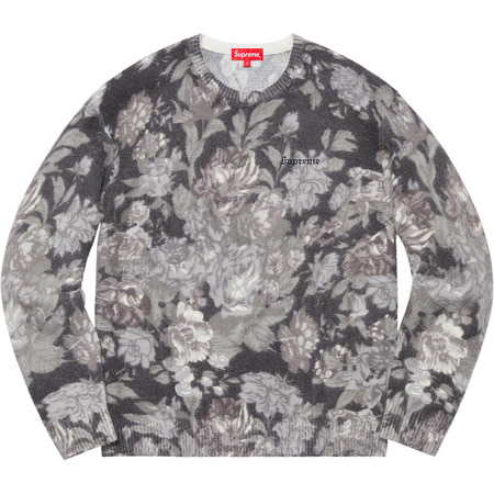 [해외] 슈프림 프린티드 플로럴 앙고라 스웨터 Supreme Printed Floral Angora Sweater 19SS