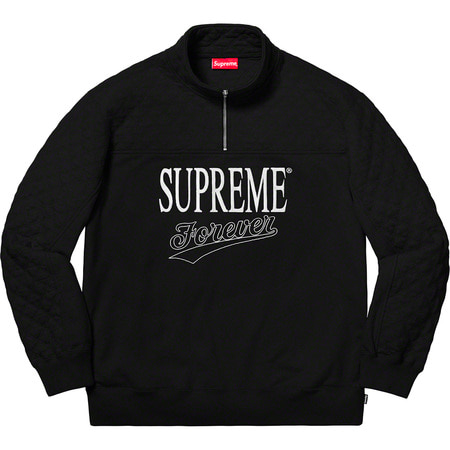 [해외] 슈프림 포레버 하프 집 스웻셔츠 Supreme Forever Half Zip Sweatshirt 19SS