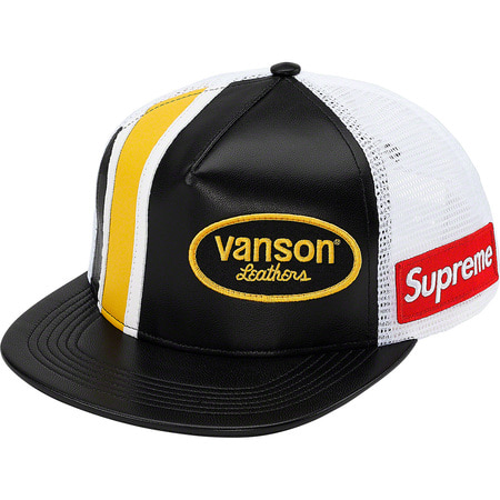 [해외] 슈프림 벤슨 레더 메쉬 백 5패널 캡 Supreme Vanson Leathers Mesh Back 5-Panel Cap 20SS
