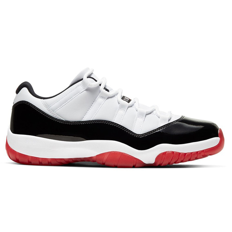[해외] 나이키 에어조던 11 레트로 로우 콩코드 브레드 로우 Nike Air Jordan 11 Retro Low White Black Red AV2187-160