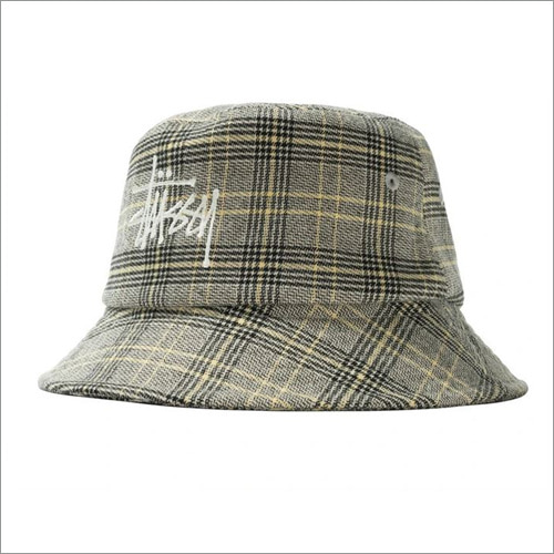 [해외] 스투시 빅 로고 플래드 버킷 햇 Stussy Big Logo Plaid Bucket Hat