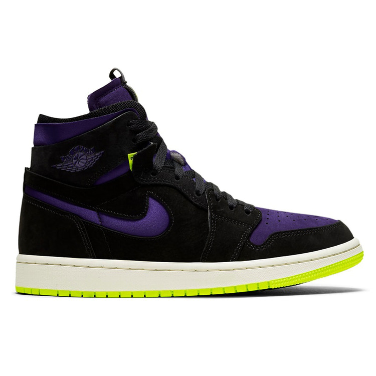 [해외] 나이키 에어조던 1 하이 줌 블랙 코트 퍼플 우먼스 Nike Air Jordan 1 High Zoom Black Court Purple W CT0979-001