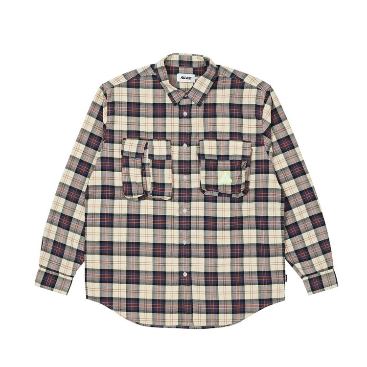 [해외] 팔라스 카고 포켓 플란넬 셔츠 Palace Cargo Pocket Flannel Shirt 21FW