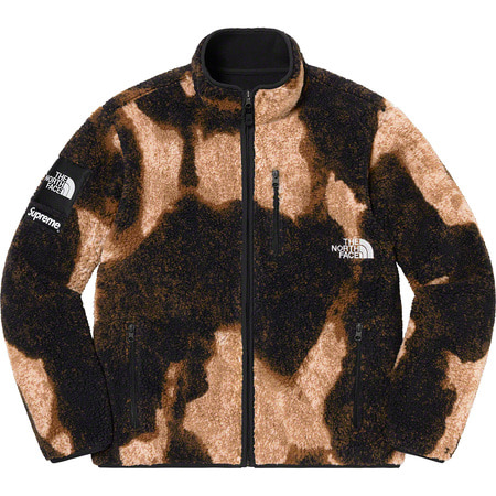 [해외] 슈프림 더 노스페이스 블리치드 데님 프린트 후리스 자켓 Supreme The North Face Bleached Denim Print Fleece Jacket 21FW