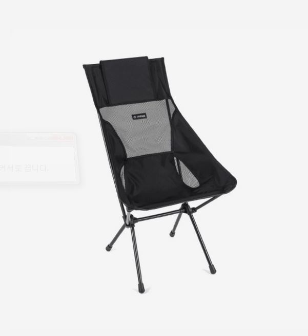 [해외] 헬리녹스 선셋 체어 올 블랙 리뉴얼 버전 Helinox Sunset Chair All Black Renewal Ver