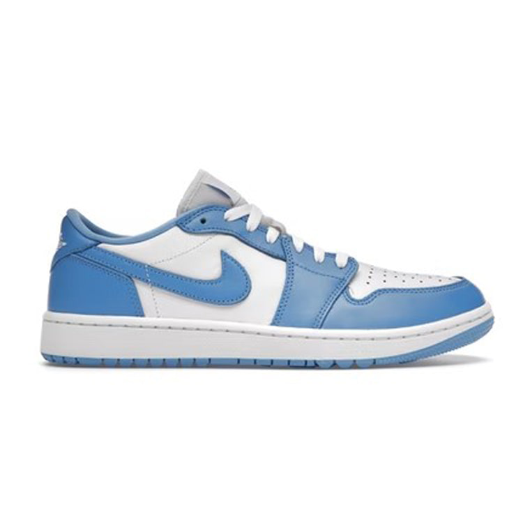 [해외] 나이키 조던 1 로우 골프 화이트 앤 유니버시티 블루 Nike Jordan 1 Low Golf White and University Blue DD9315-100