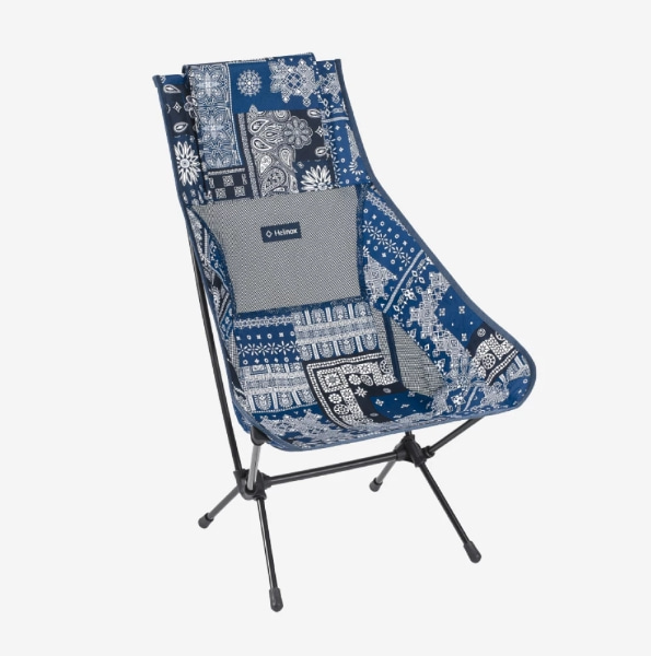 [해외] 헬리녹스 체어 투 블루 반다나 퀼트 Helinox Chair Two Blue Bandanna Quilt