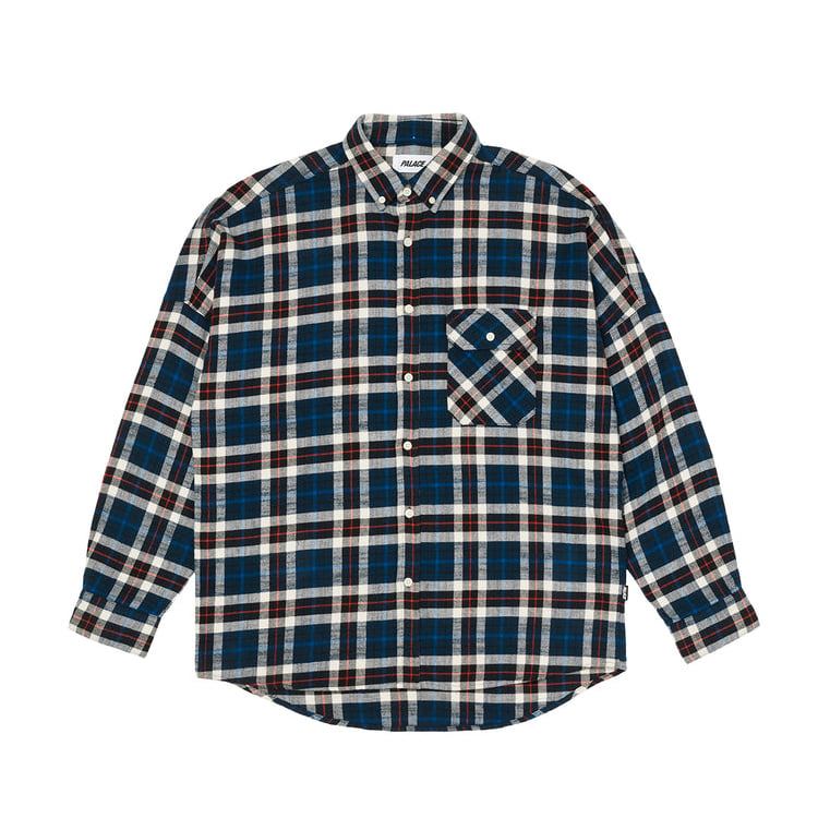 [해외] 팔라스 플란넬 드롭 숄더 셔츠 Palace Flannel Drop Shoulder Shirt 22FW