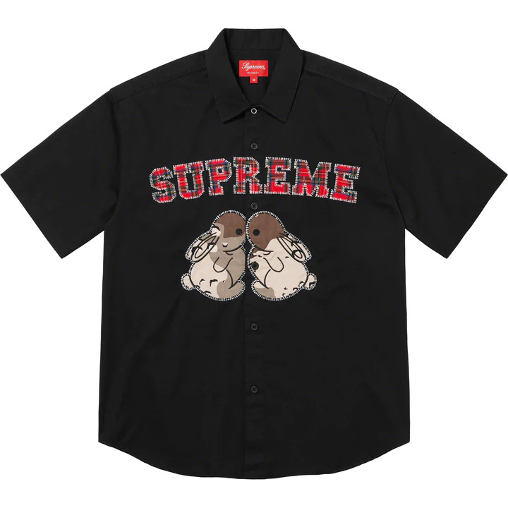 [해외] 슈프림 버니스 숏슬리브 워크 셔츠 Supreme Bunnies S/S Work Shirt 23SS
