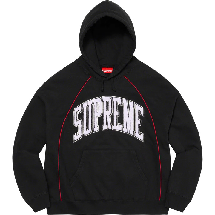 [해외] 슈프림 박시 파이핑 아크 후드 Supreme Boxy Piping Arc Hooded Sweatshirt 23SS