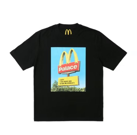 [해외] 팔라스 x 맥도날드 사인 티셔츠 Palace x McDonald&#039;s Sign T-Shirt 23FW