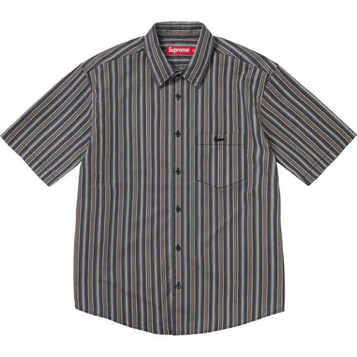 [해외] 슈프림 루즈 핏 멀티 스트라이프 숏슬리브 셔츠 Supreme Loose Fit Multi Stripe S/S Shirt 24SS